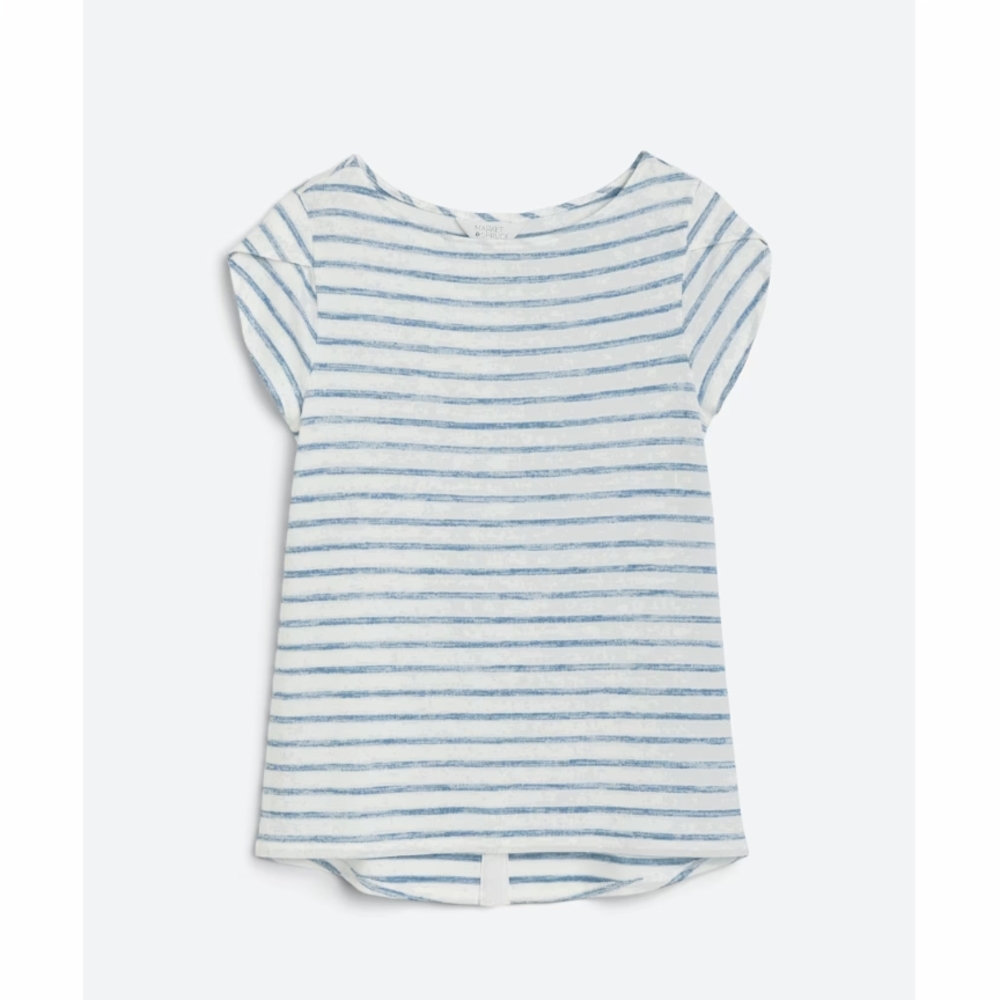 Blue Striped Blouse Shirt